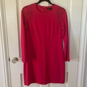 Cynthia Steffe red dress with lace detail